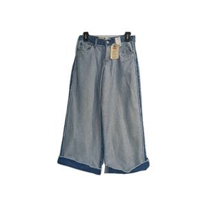NWT Levi's '94 Baggy Wide Leg Jeans Girls Size 12 Reg Blue  Inside Out Adj Waist